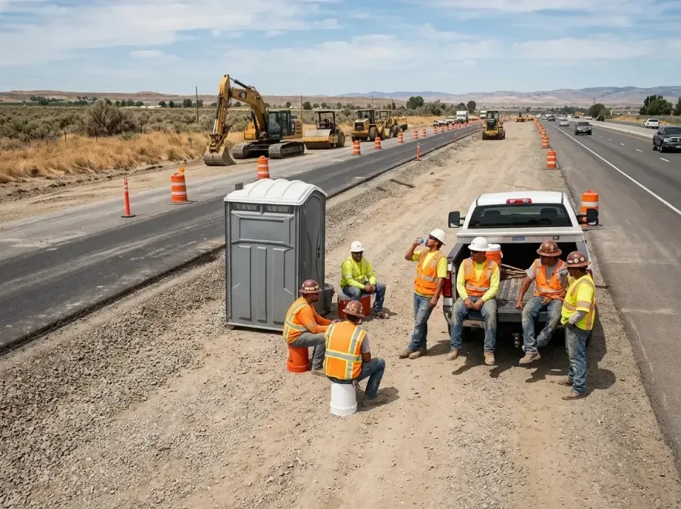highway-road-construction-crew-007 — frequently asked questions, Porta Potty and Restroom Rentals in Colstrip, MT